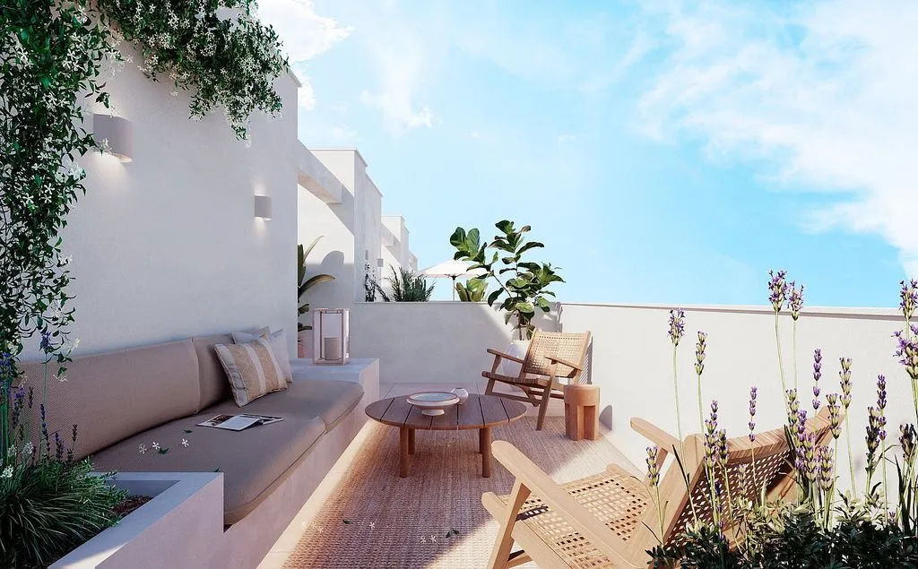 Terrasse - New Flat with Garden and Pool in Barbate