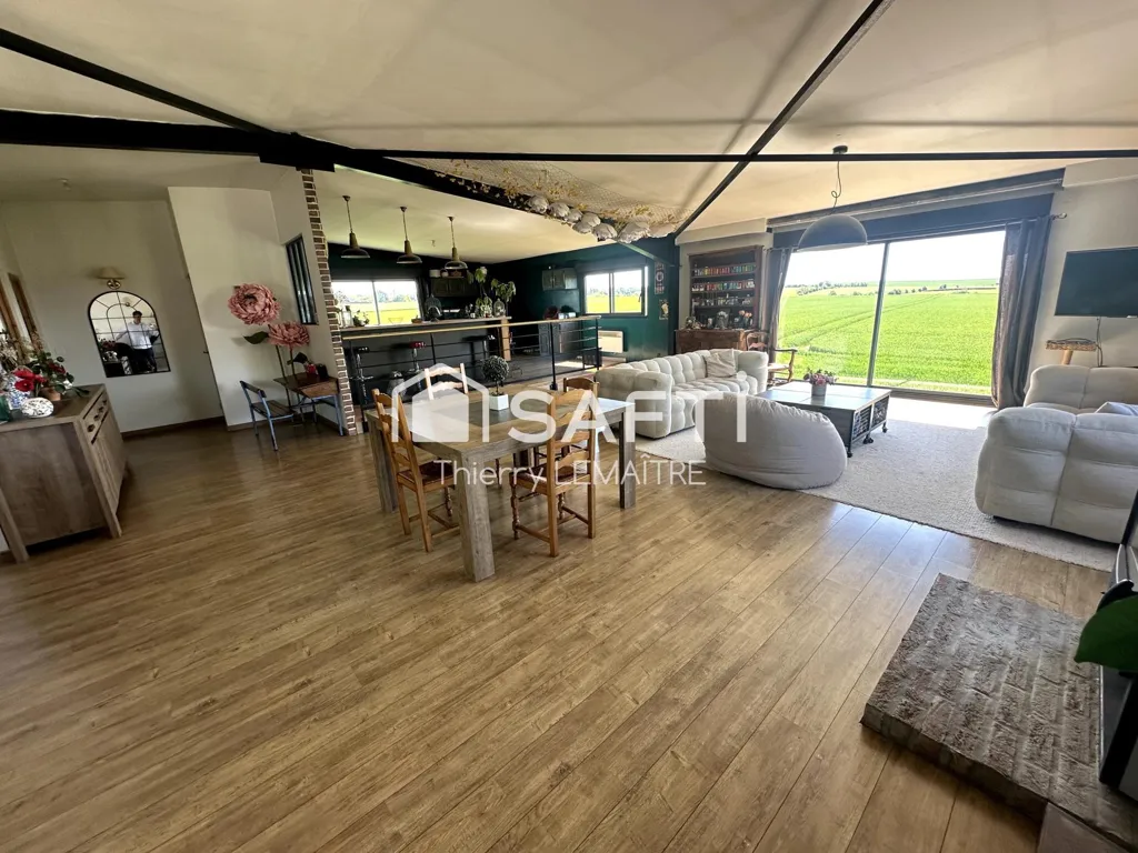 Söögituba - Loft with Sea View in Audembert