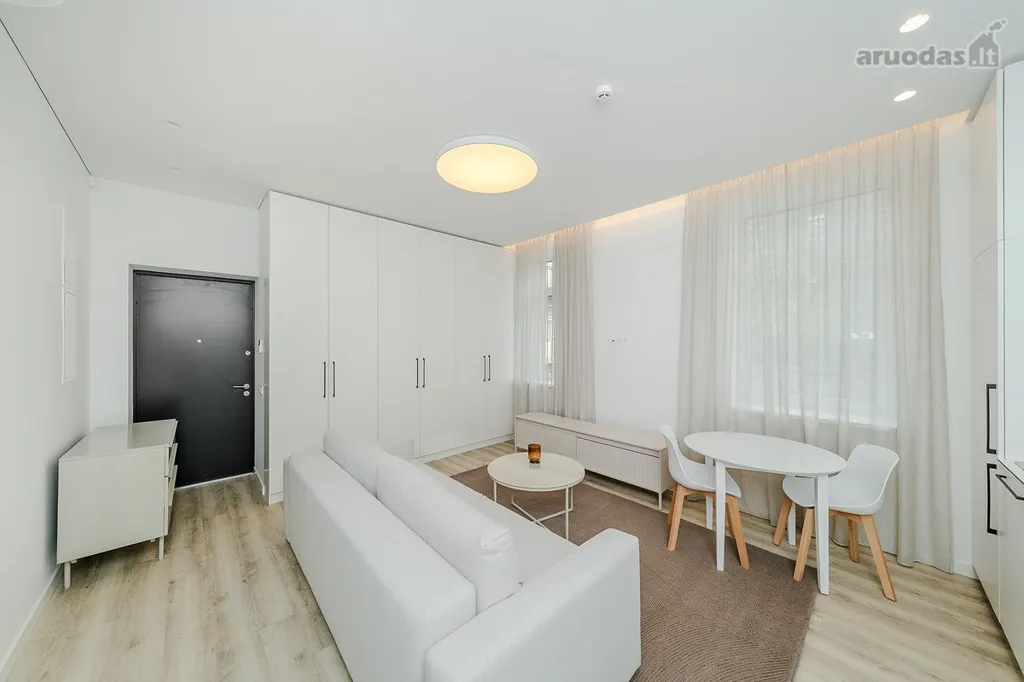 Living Room - 2-Bedroom Apartment with Balcony in Kaunas Centre