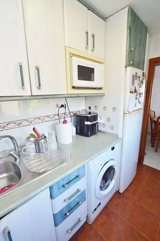 Köök - 2-Bed Apartment with Air Conditioning in Arcos, Madrid