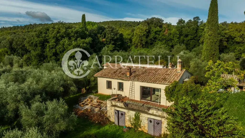 Vue aérienne - Luxury Farmhouse with Pool in Monteriggioni