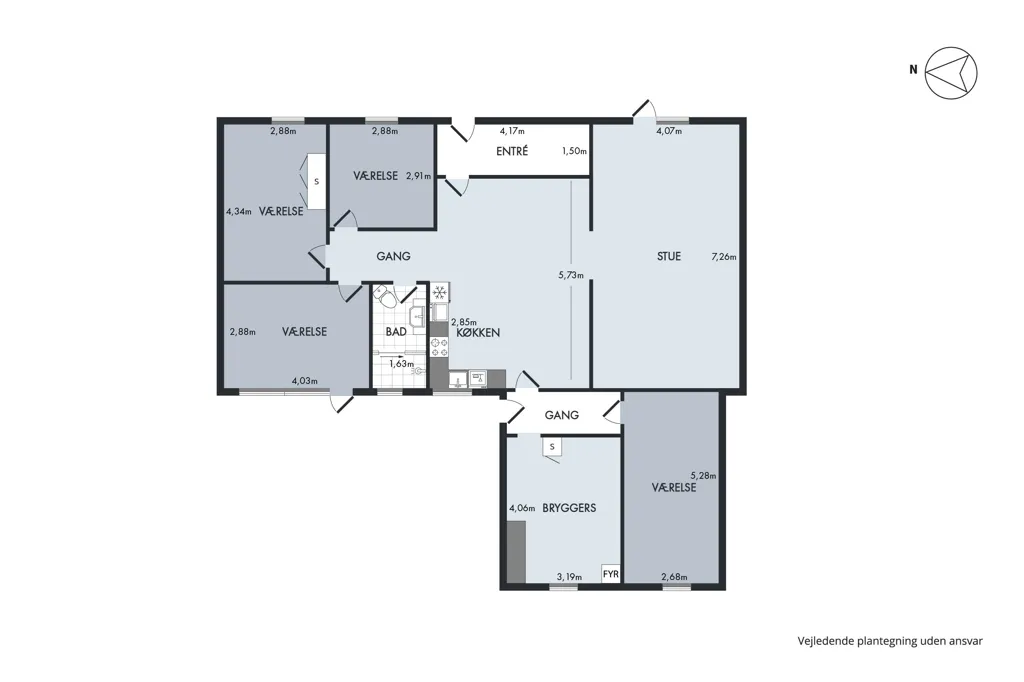 Floor Plan - Ready-to-Move Villa with Garden in Skellerup