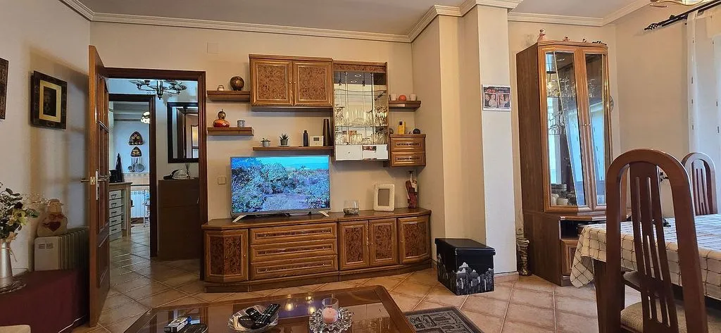 Living Room - Apartment with Pool and Terrace in Mijares