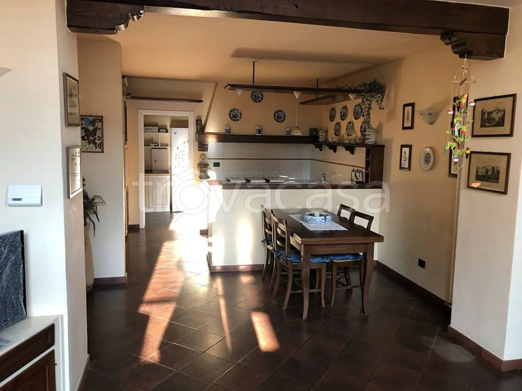 Dining Room - Historic Villa with Panoramic View in Costigliole Saluzzo