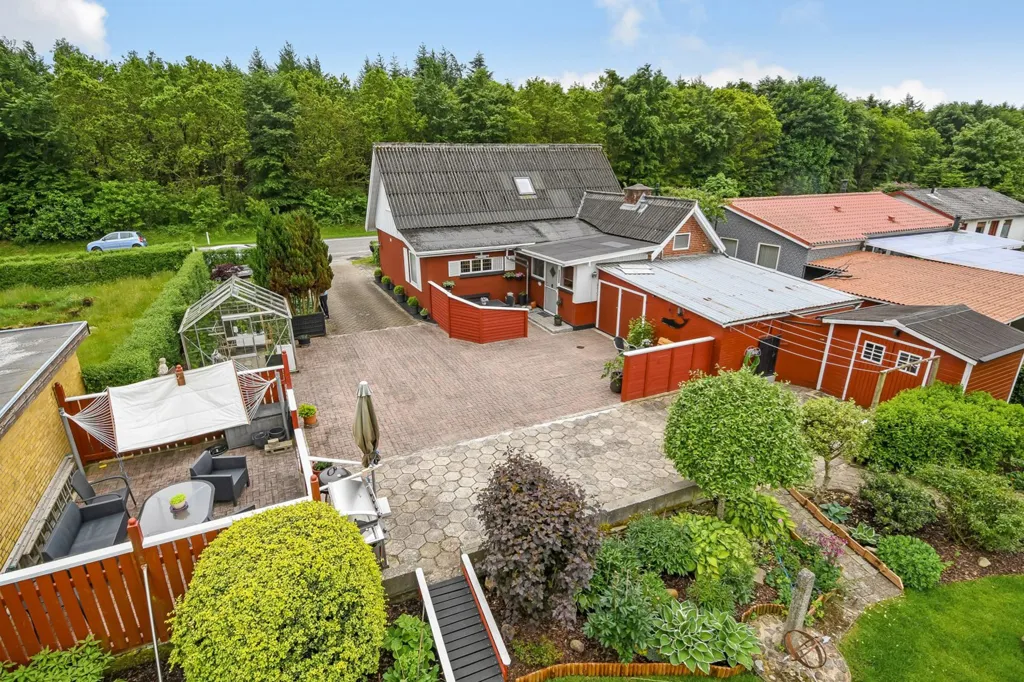 Vue aérienne - 1947 Villa with Garden in Viborg