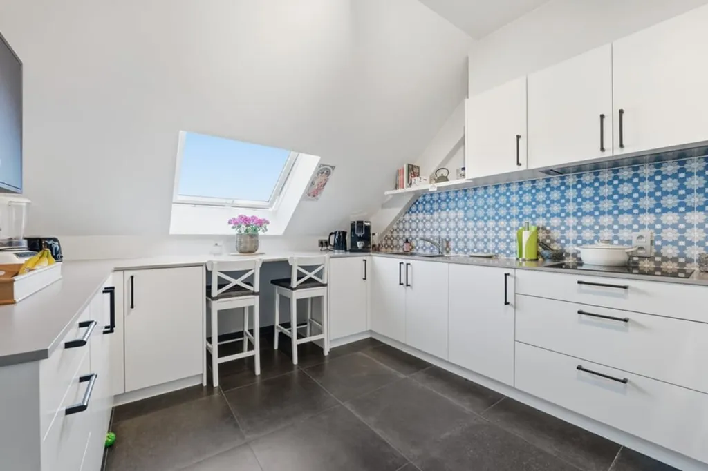 Köök - Bright Flat with Garden Access in Sint-Truiden