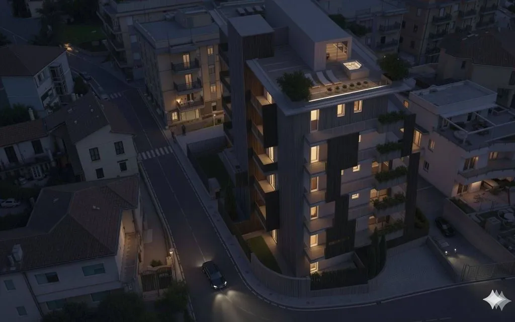 Vue aérienne - Luxury Penthouse with Sea View in Loano