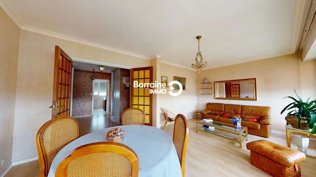 Dining Room - Lorient North Apartment with Balcony and Parking