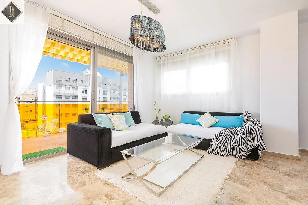 Living Room - Duplex with Terrace and Pool in Puerto de la Torre
