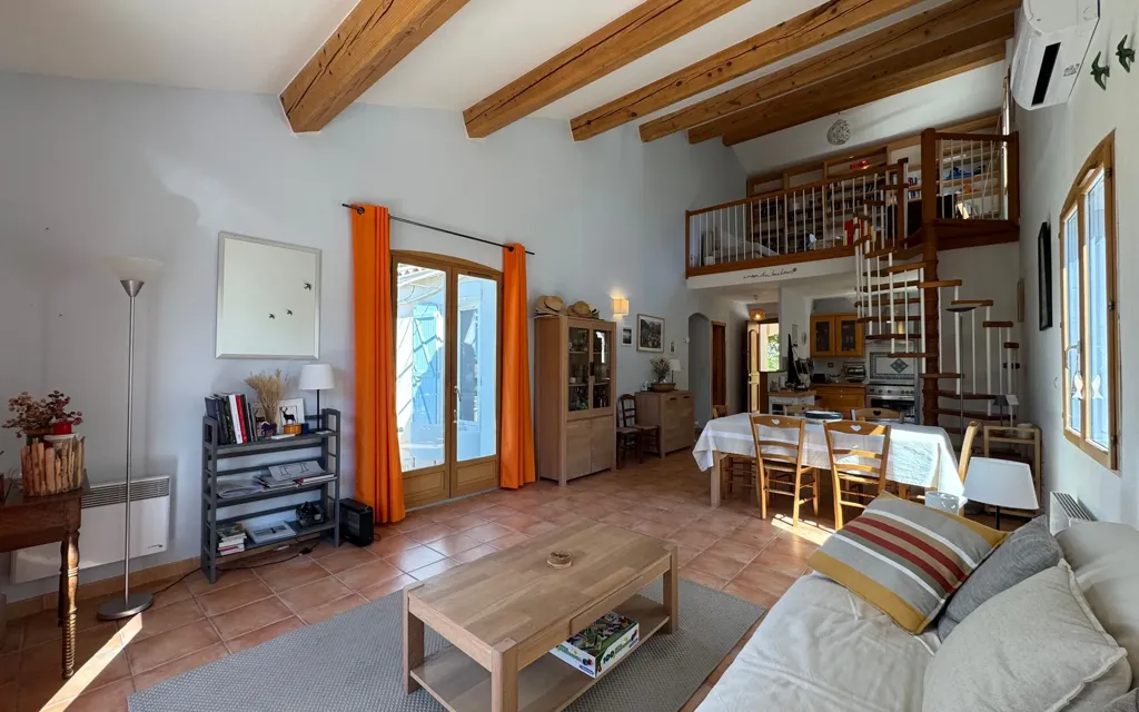 Living Room - Independent House with Pool in Campagnan