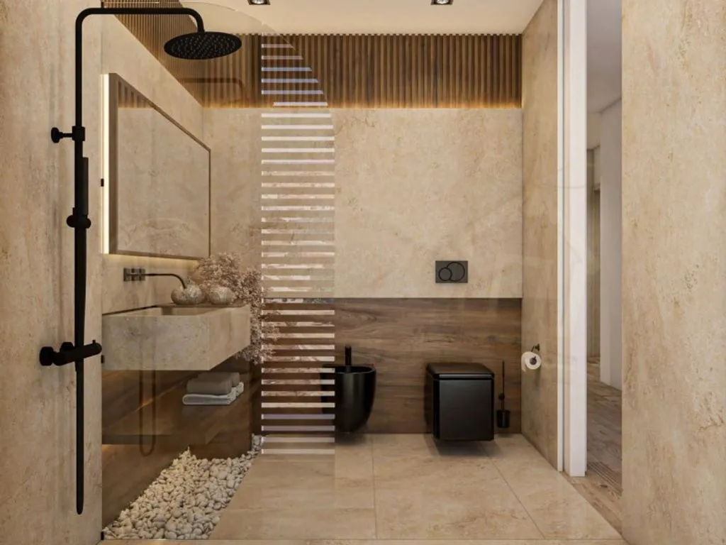 Salles de bain - Luxury Duplex with Terrace in Montijo