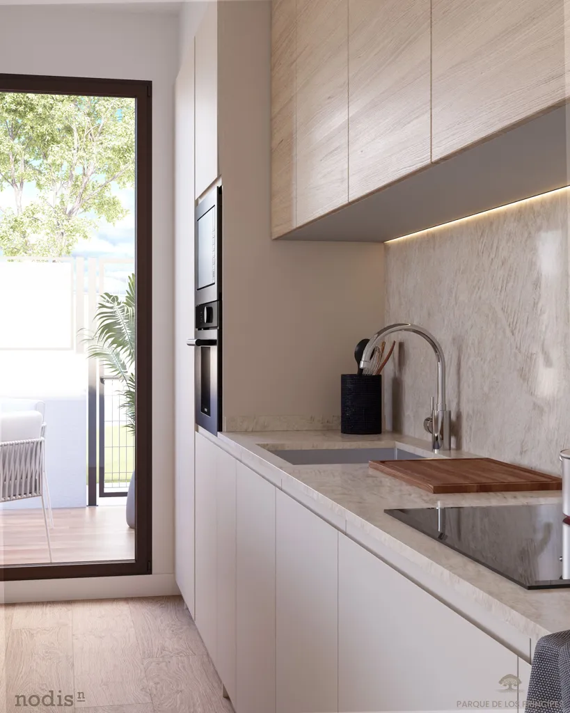 Köök - New Build Apartment with Pool in Sevilla