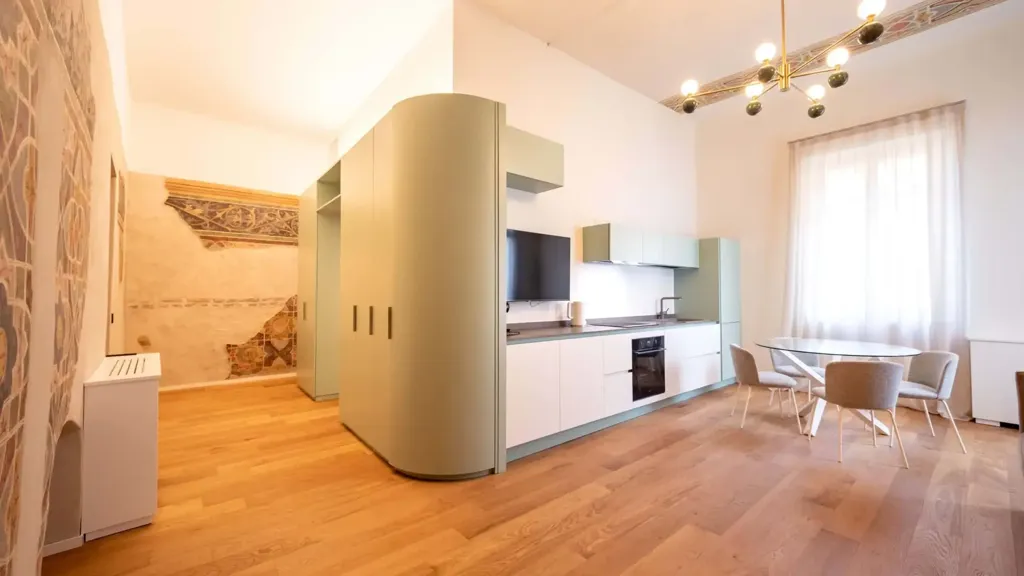 Living Room - Restored 2-Bedroom Apartment in Verona