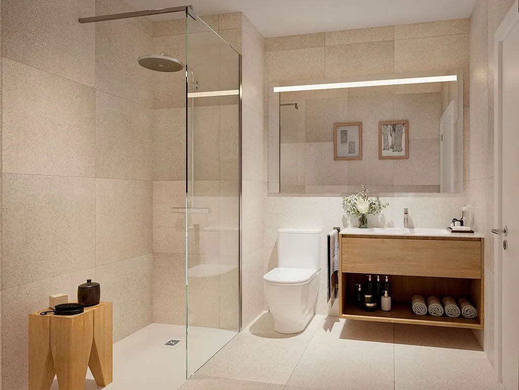 Salles de bain - New Flat with Pool in Cornellà Centre