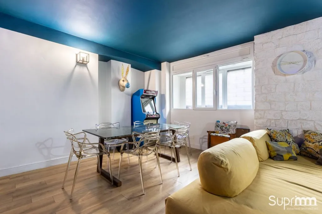 Séjour - Restored Apartment with Private Courtyard in Turin