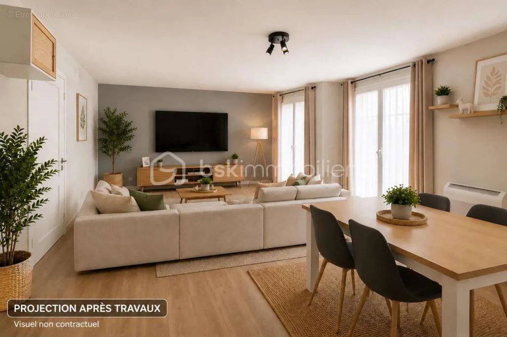 Séjour - Villa avec Studio Indépendant à Lansargues