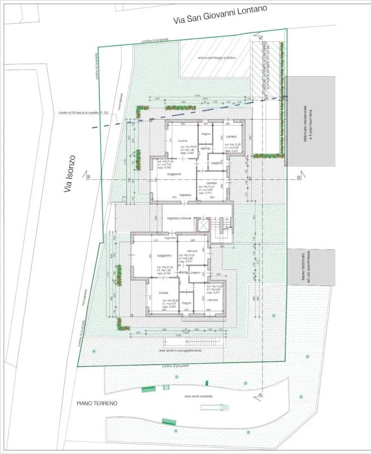 Plan - Ground Floor Apartment with Private Garden in Bra