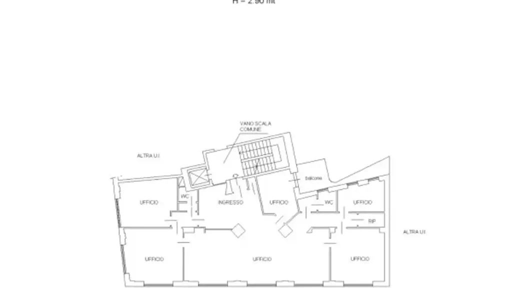 Plan - Office Space with Panoramic Views in Siracusa