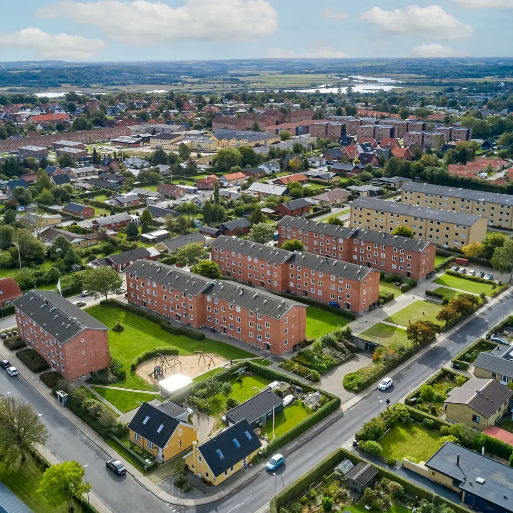 Vue aérienne - Apartment with Balcony in Randers NV
