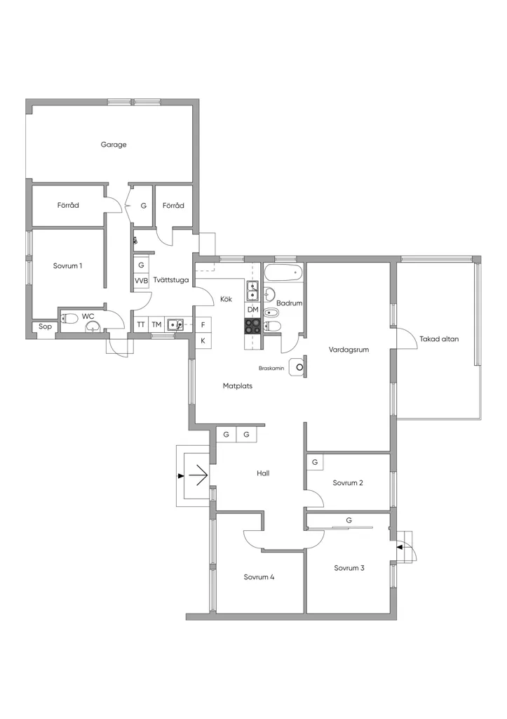 Plan - Villa with Terrace in Sala