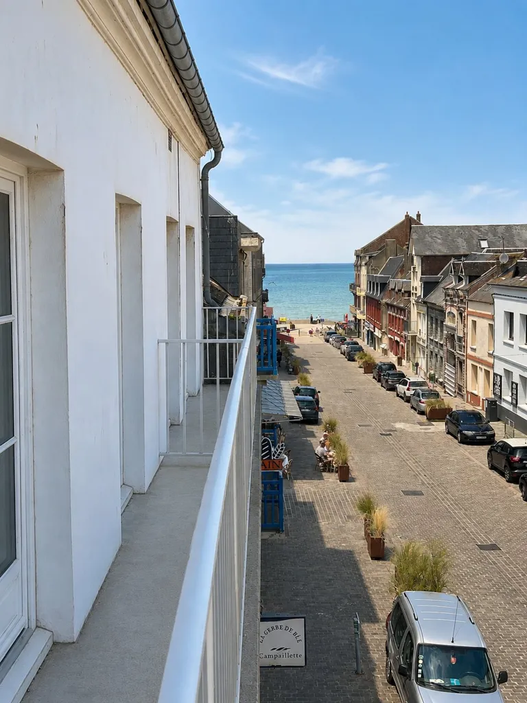 Balcone - Renovated Flat with Sea View Balcony in Ault