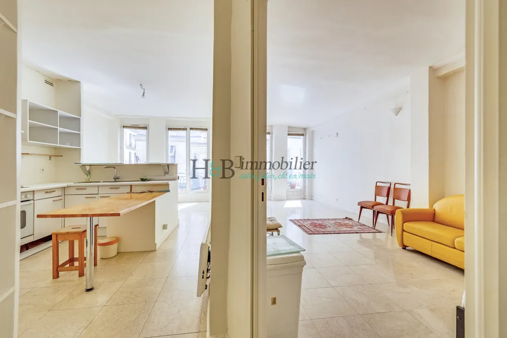 Soggiorno - Parisian Apartment with Rooftop View in 2nd Arrondissement