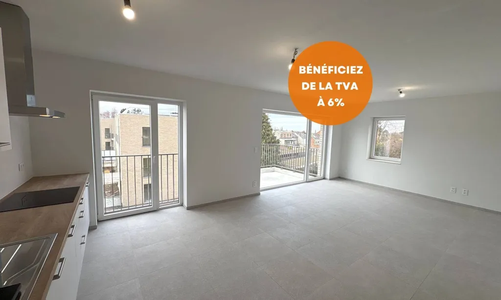 Köök - Newly Built Apartment with Terrace in Ans