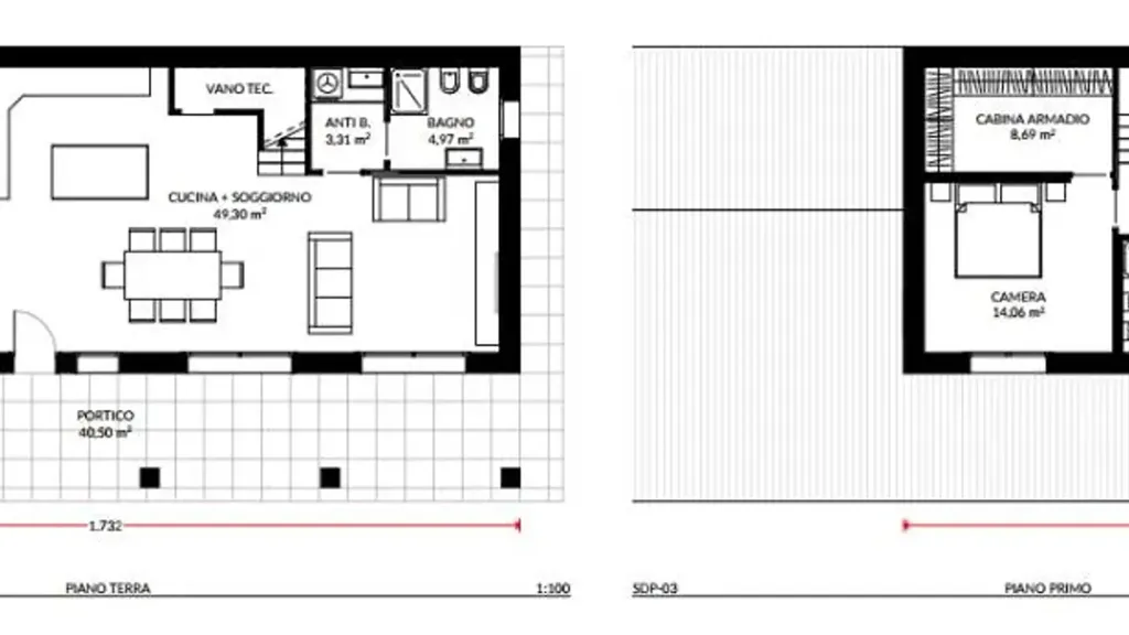 Floor Plan - Unfinished Villa with Customisation in Scorzè