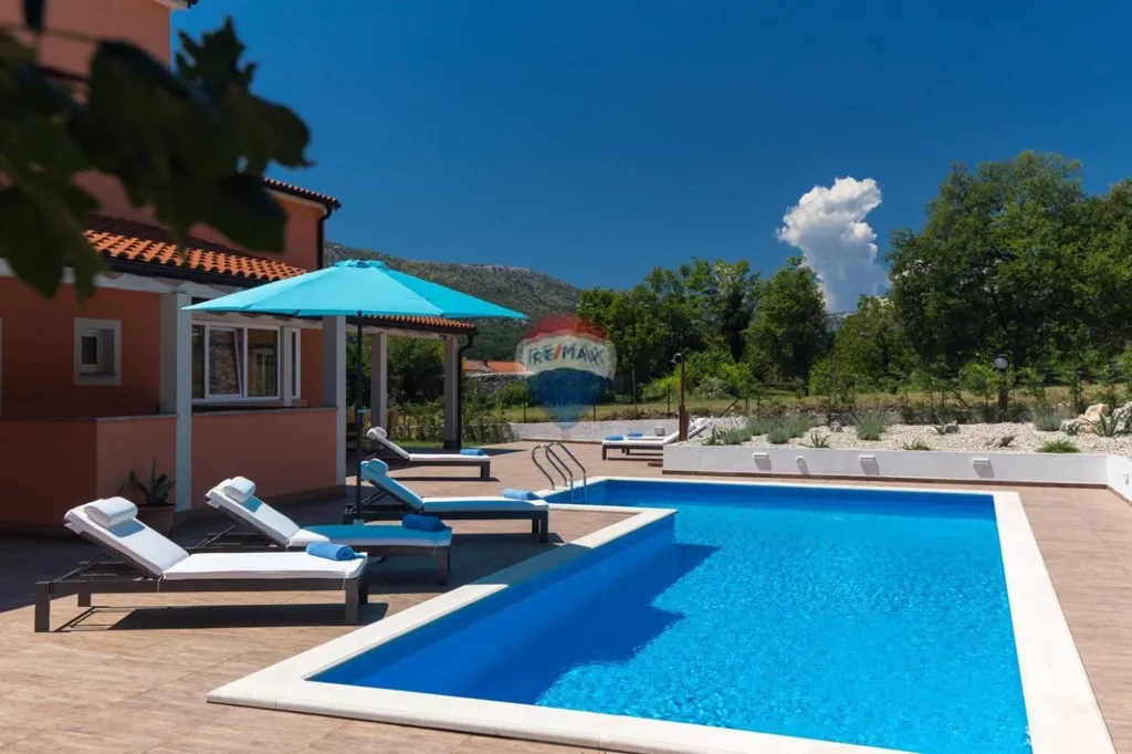 Pool - Apartment with Pool in Tribalj, Vinodolska