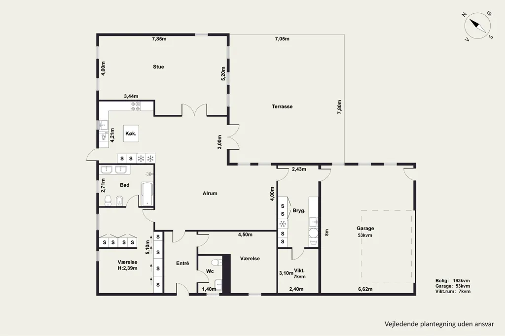 Plan - Brick Villa near Forest in Hjallerup
