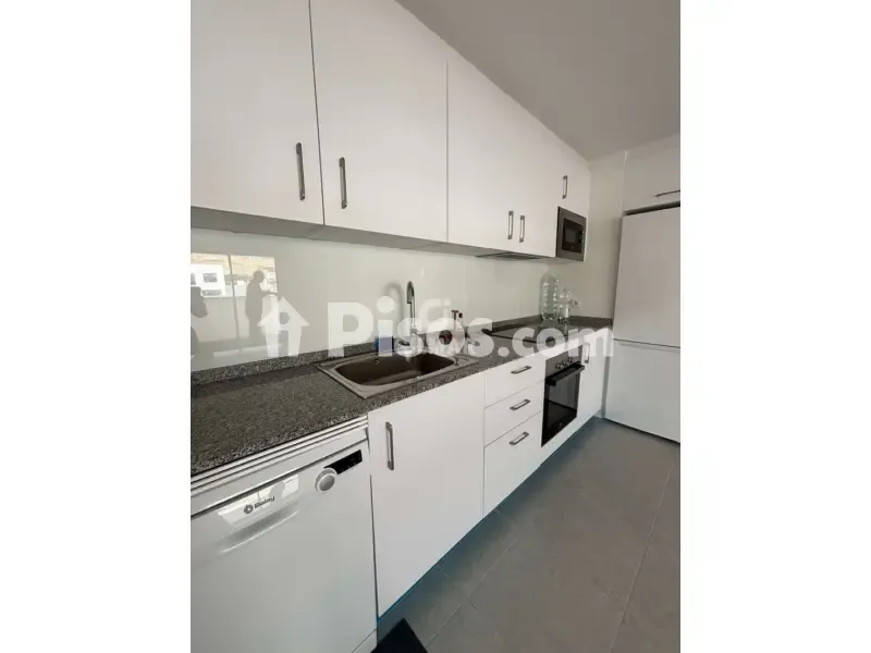 Köök - Apartment with Pool in Limonar, Málaga
