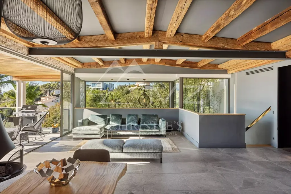 Séjour - Villa Contemporaine avec Vue Mer près de Cannes
