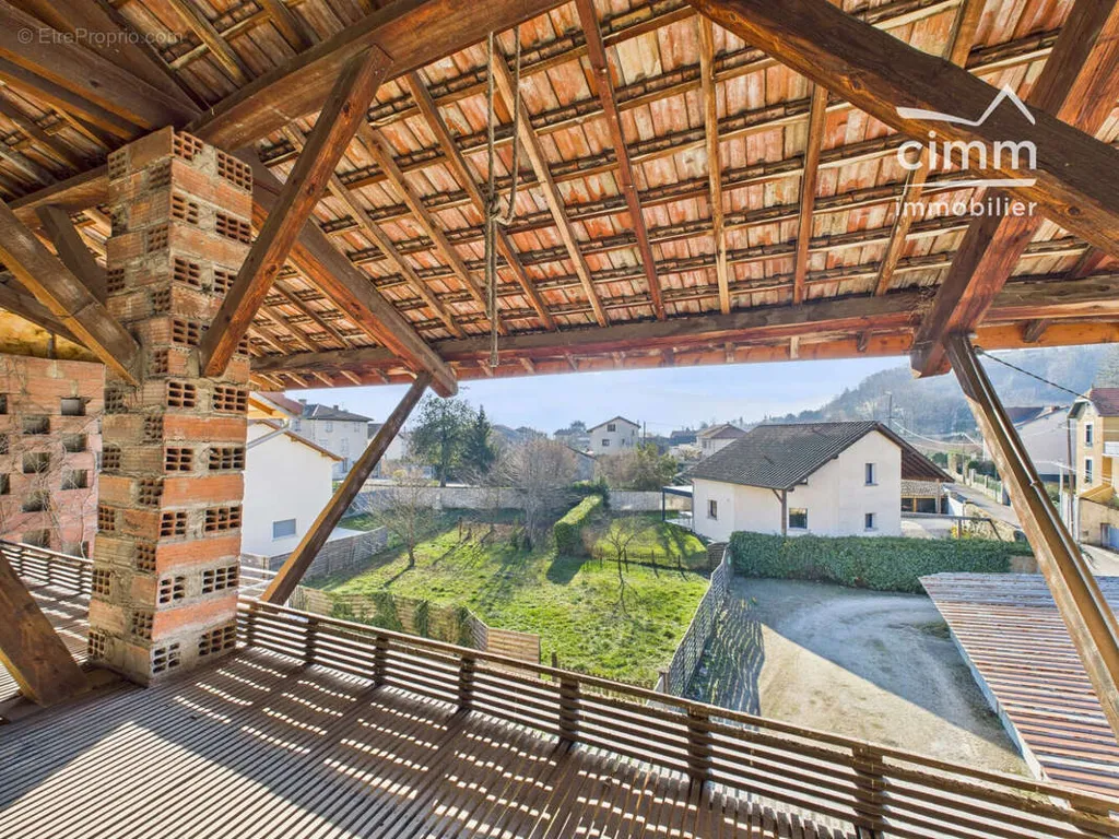 Terrass - Former Drying Barn with Garages near Grenoble