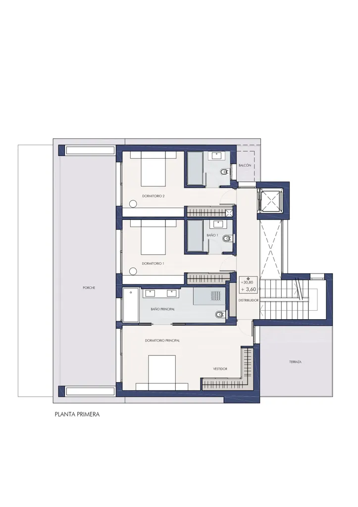 Plan - Contemporary Villa with Pool in Nueva Andalucía