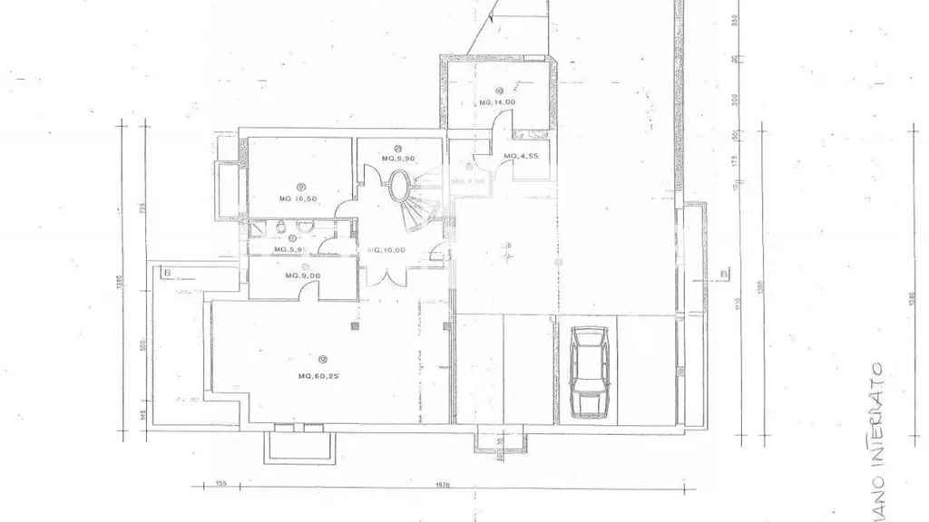 Plan - Architectural Villa with Garden in Treviso