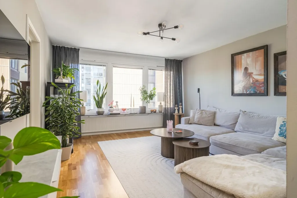 Living Room - Apartment with 3 Rooms in Eneby, Norrköping