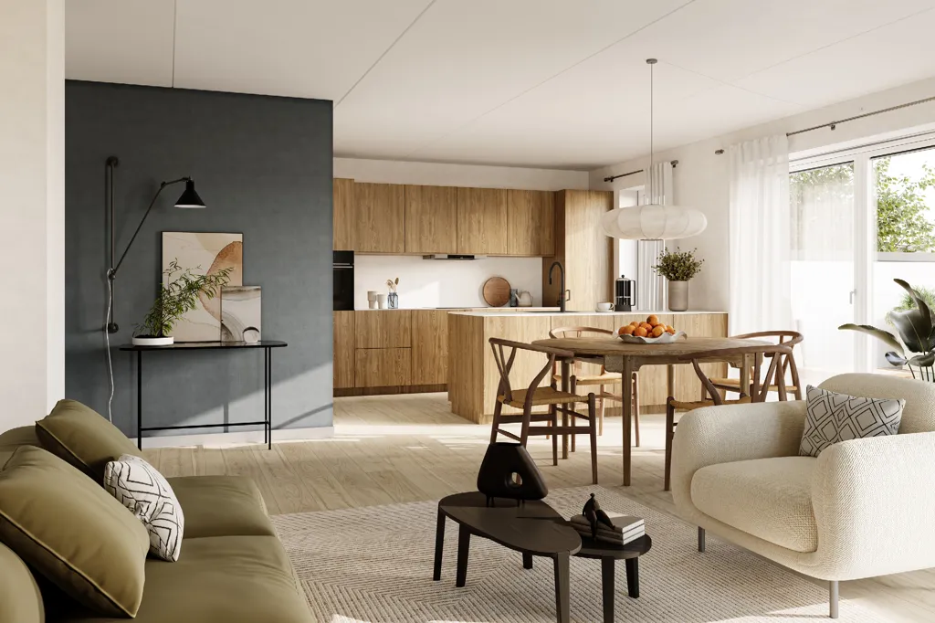 Séjour - Spacious One-Storey Home with Terrace in Roskilde