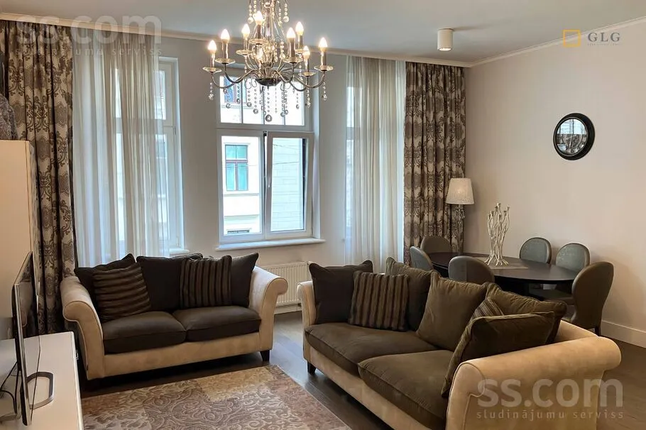 Elutuba - Furnished Apartment with Balcony in Riga Centre