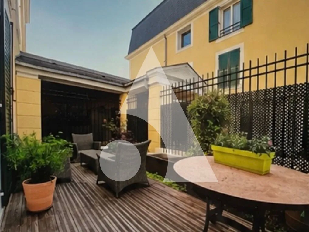 Terrasse - Appartement en rez-de-jardin avec terrasse à Saint-Gratien