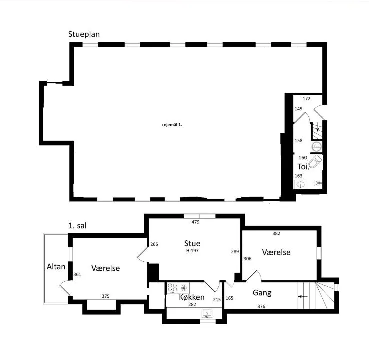 Plaan - 1st Floor Flat with Balcony in Urban Area