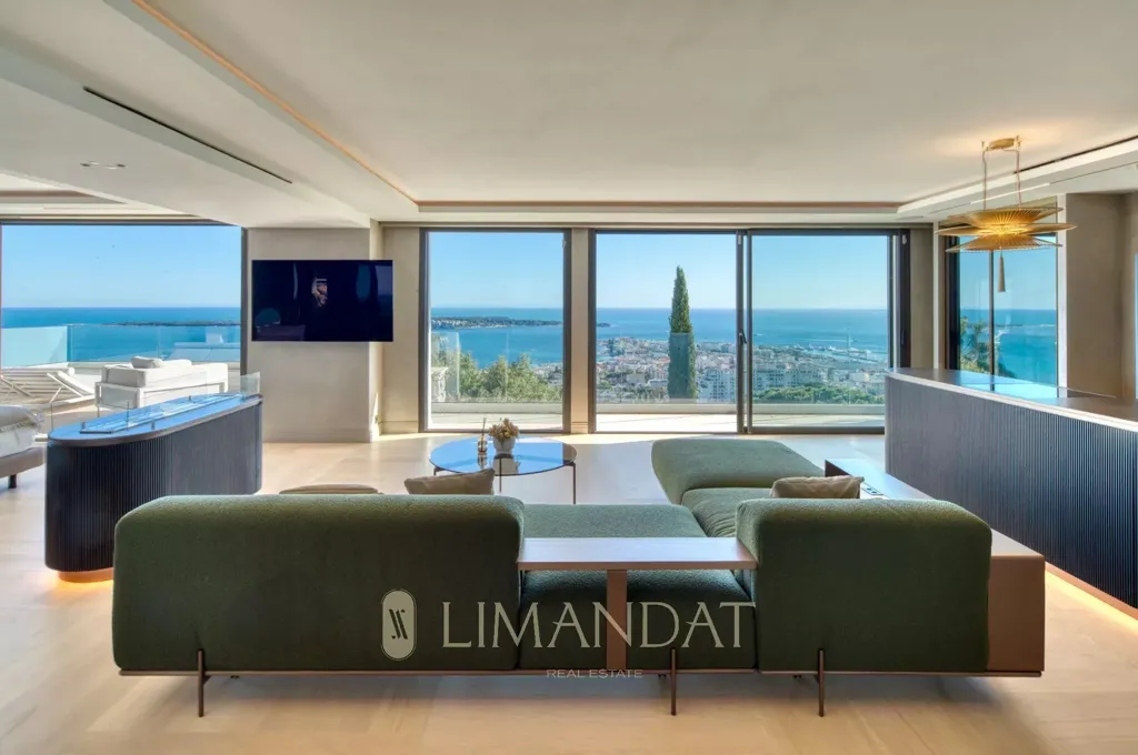 Séjour - Villa de luxe avec vue mer à Cannes