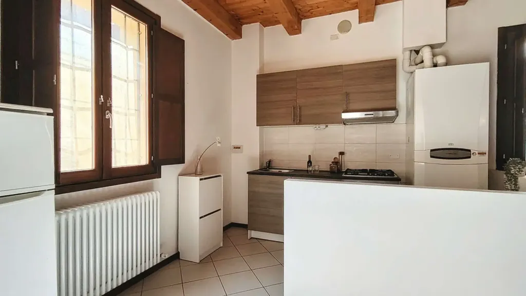 Köök - Studio with Private Courtyard in Cento