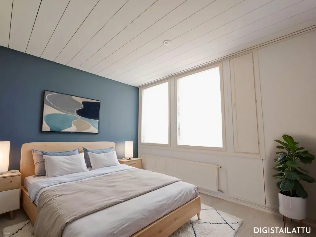 Bedrooms - Sauna Cottage with Private Garden in Rauma