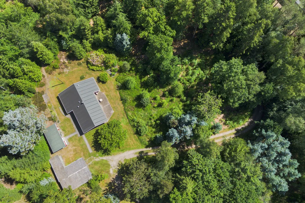 Aerial - Holiday Home with Large Garden in Sejs-Svejbæk