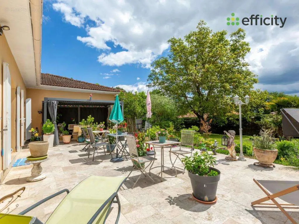 Terrace - Character House with Pool in Saint-Priest