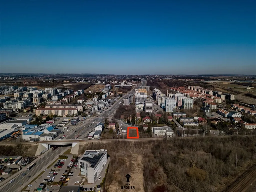 Vista aérea - Commercial Plot with Development Concept in Kraków