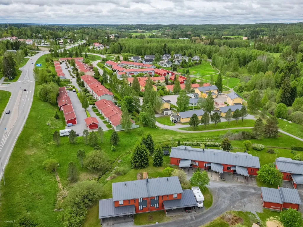 Vue aérienne - Modern Bungalow with Garden in Lempäälä