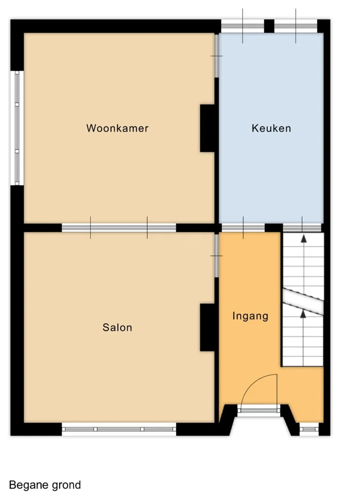 Planimetria - Renovation Project House with Garden in Paal