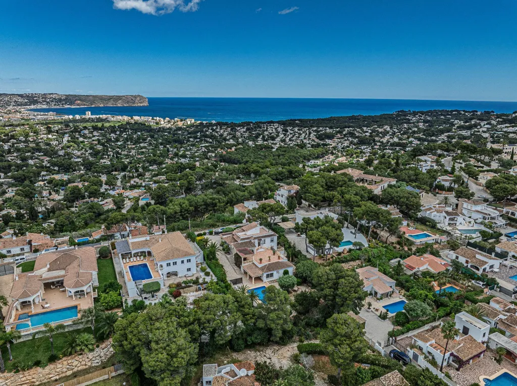 Vue aérienne - Chalet with Sea View and Pool in Cap Martí