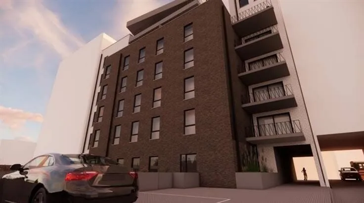 Development Plot with Permitted 19-Unit Building in Charleroi